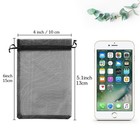Organza Bags 100pcs  Gift Bags For Wedding  Jewelry  Party Favors  Black