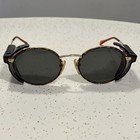 Vtg American Optical Ao Safety Eye sunglasses  Round Rare 740 Z87-2 135mm 50 18