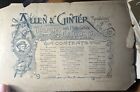 Rare Antique 1888 A22 Allen   Ginter - Our Navy Tobacco Card Album Lithography  