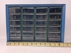Akro Mils 24 Drawer Metal Storage Cabinet - Small Parts Storage Bin Vintage