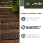 Tierraverde 4 Pack 10 x36  Diamond Weave Stair Tread Decorative Panels  Brown