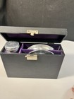 Vintage Traveling Communion Set Complete With Case Glass Cups Plate Last Rites