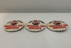 Lot Os 3 Vintage 1940s Pepsi-cola Treasure Top Contest Button 2 5  Made In Usa