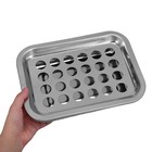  1 Set Stainless Steel Communion Cup Tray For Church Service - 10 41x7 66 