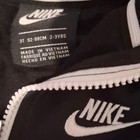Nike Toddler Track Jacket Full Zip Black white Colorblock Logo 3t