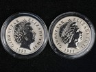 1999 Gibraltar 2 X 10 Gram Titanium 5 Pounds Millennium Issue