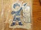 Old Retro Vintage Advertising Eskimo Ice Bag Child Kid Inuit Blue White Clear