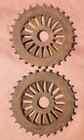 Pair Vintage International Harvester Mccormick 1926a Cast Iron Seed Plates
