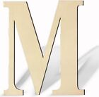 17 Inch Unfinished Wood Letter For Wall Decor  Paintable Thick Wooden Letter For