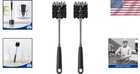 Long Handle Bottle Brush Set - Flexible Scrub Brush For Glass   Mugs  2 Pack