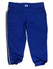 Under Armour Women s Large One-hop Piped Softball  Knee Pant Blue Yellow  45