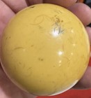 Vtg 2 25  Cue Ball Yellow brown Aged Pool Billiards Replacement Piece
