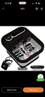Beinilai Foot Bath Spa Massager With Heat Bubbles Rolling Massage Pedicure Black