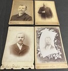 Lot Of 4 Antique Photo Cabinet Cards Late 1800s Dapper Gentlemen Missouri Men