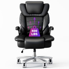 Big Tall Office Chair Executive Desk Computer Task Chair With Adjustable Black