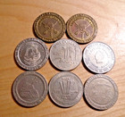 Collection Of Las Vegas Casino 1 Dollar Gaming Tokens