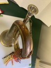 Vintage Brass Bugle With Engraved Eagle Pre Ww2