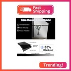 Simplebrand Ava Stone Blue Blackout Curtains  Privacy Thermal Insulated  72 Inch