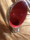 Vintage Large Perko Polished Brass 4  Cowl Vent 12 l  8  W W red Interior