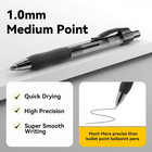 50 Pack Black Ink Ballpoint Pen With Soft Grip  Bulk Pens 1 0mm