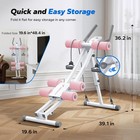Merach Ab Machine Foldable Ab Equipment For Full Body Workout Home Exercise
