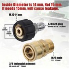 Steel Pipe Pressure Washer Quick Release Connector Hose Adapter Coupling Durable
