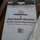 Promotional-sales Marketing Bags total 94 Unopen-50 open-44 clear doorknob Bags