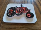 Vintage Raised Image Tractor Magnet - Orange - Alice Chalmers - 3-7 8  X 3-1 8 