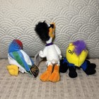 Nwt Meanies Vtg 1997 Plush Lot Of 3 Otis  Quack Nicholson  Donnie Didn   t Duck