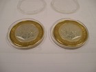 Lot Of 2 Stardust Casino Silver Strike  10 Gaming Tokens  999 Fine Silver Ys7357