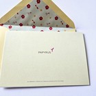 Papyrus Greeting Card Blank Note Card Owl On Flower Branch Lined Envelope
