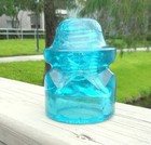 Great Aqua Cd 135 Chicago Insulating Co Diamond Style Glass Insulator