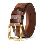 Men Full Grain Buffalo Leather Belt Usa Amish Made Heavy Duty Replaceable Buckle