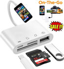 4 In 1 Otg Adapter Usb3 0 Flash Drive Sd tf Card Reader For Iphone14-6 ipad Us    