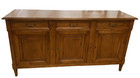 French Louis Xvi Style Solid Fruitwood Sideboard Buffet Server 76  X 21 