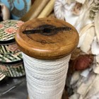 Antique 9 5    Spool Sewing Primitive Yarn Twine 1900s Wood Industrial French