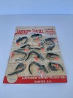 Vintage Southern States Fishing Tackle Dealer Display Advertising Black Eel