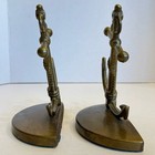 Vtg Pair Of Vintage Brass Anchor Bookends Ship Anchor Nautical Decor Beach House