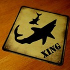 Great White Shark Crossing Road Sign Tropical Beach Nautical Surfer Home Decor