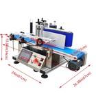 Desktop Automatic Round Bottle Labeling Machine Bottle Label Applier W  Conveyor