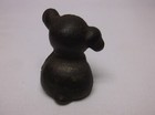 Vintage Miniature Cast Iron Pup Paperweight Marked Pup