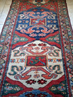Mid 20th Century  Caucasian Hand Knotted Runner  10  X 3 