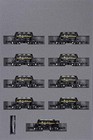 Kato N  Scale Hoki 5200 Limestone Freight Train 9-car Set 10-2007 F s W track 