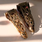 Eisenberg Pair Dress Clip Gem Color 1940s