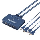 Usb Vga Dvi Hdmi Kvm Switch Video Converter 2 Pcs Share 1 Keyboard Mouse Monitor