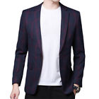 Men Formal Work Blazer Jacket Business Casual Button Slim Fit Suit Coat Tops New