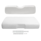 White Golf Cart Front Seat Bottom Cushion Backrest For Ezgo Rxv 2008-up Models