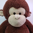 Goffa Kids Jumbo 51  Monkey Brown Huge Plush Stuffed Animal Toy  needs Repair 