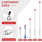 8-piece Airless Paint Sprayer Extension Set  Pole  Swivel  Tips  Guard  8-40in 