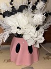 Nwt Cupcakes And Cashmere Halloween Pink Ghost Floral Flower Vase Arrangement